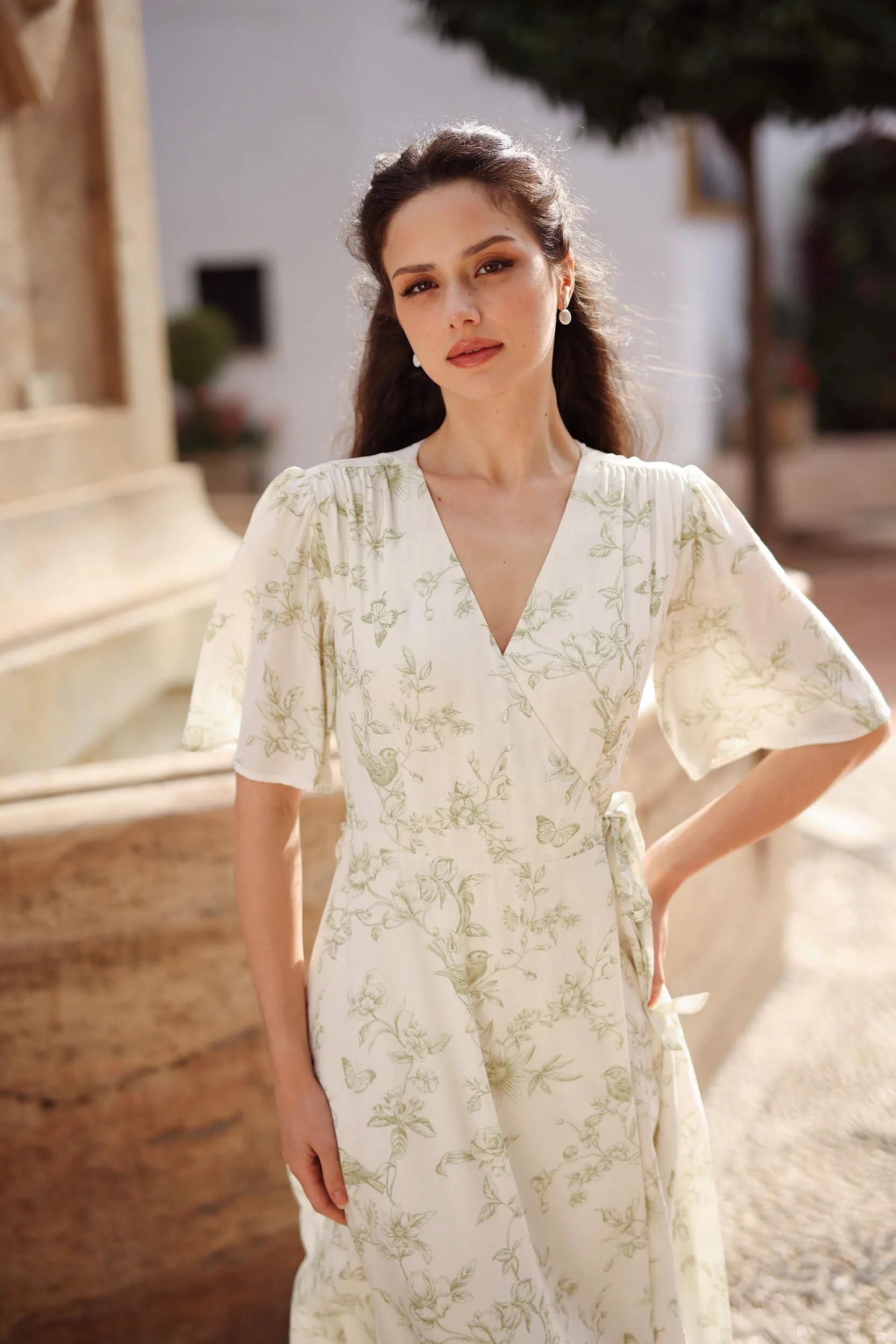 Flora Wrap Dress - Image 4